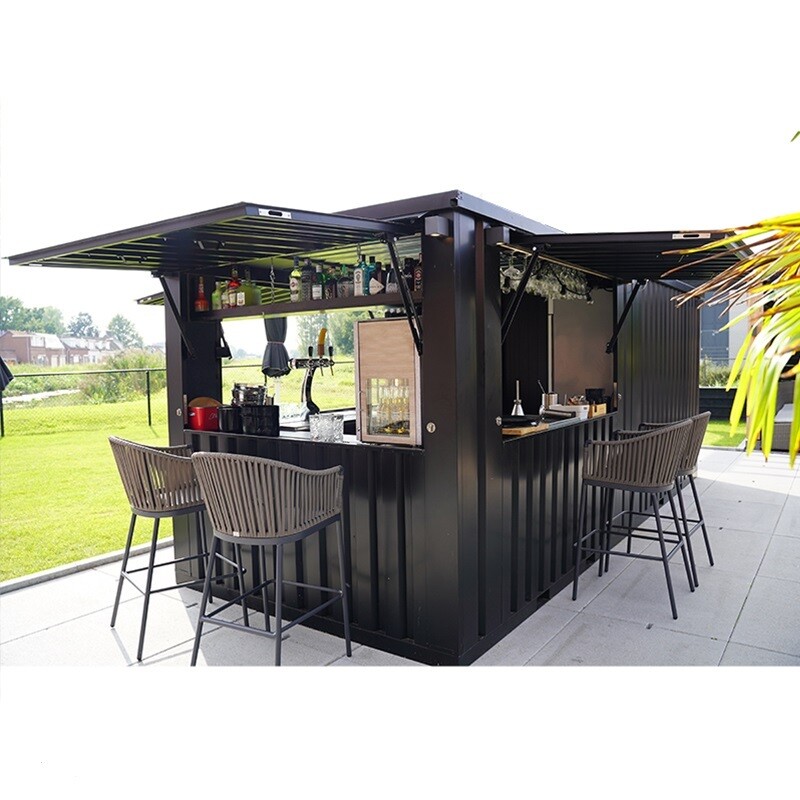 Contenedor de bar desmontable para exterior 8 x 2 metros 26ft